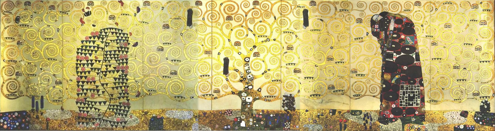Portion of Stocklet Frieze by Gustav Klimt.